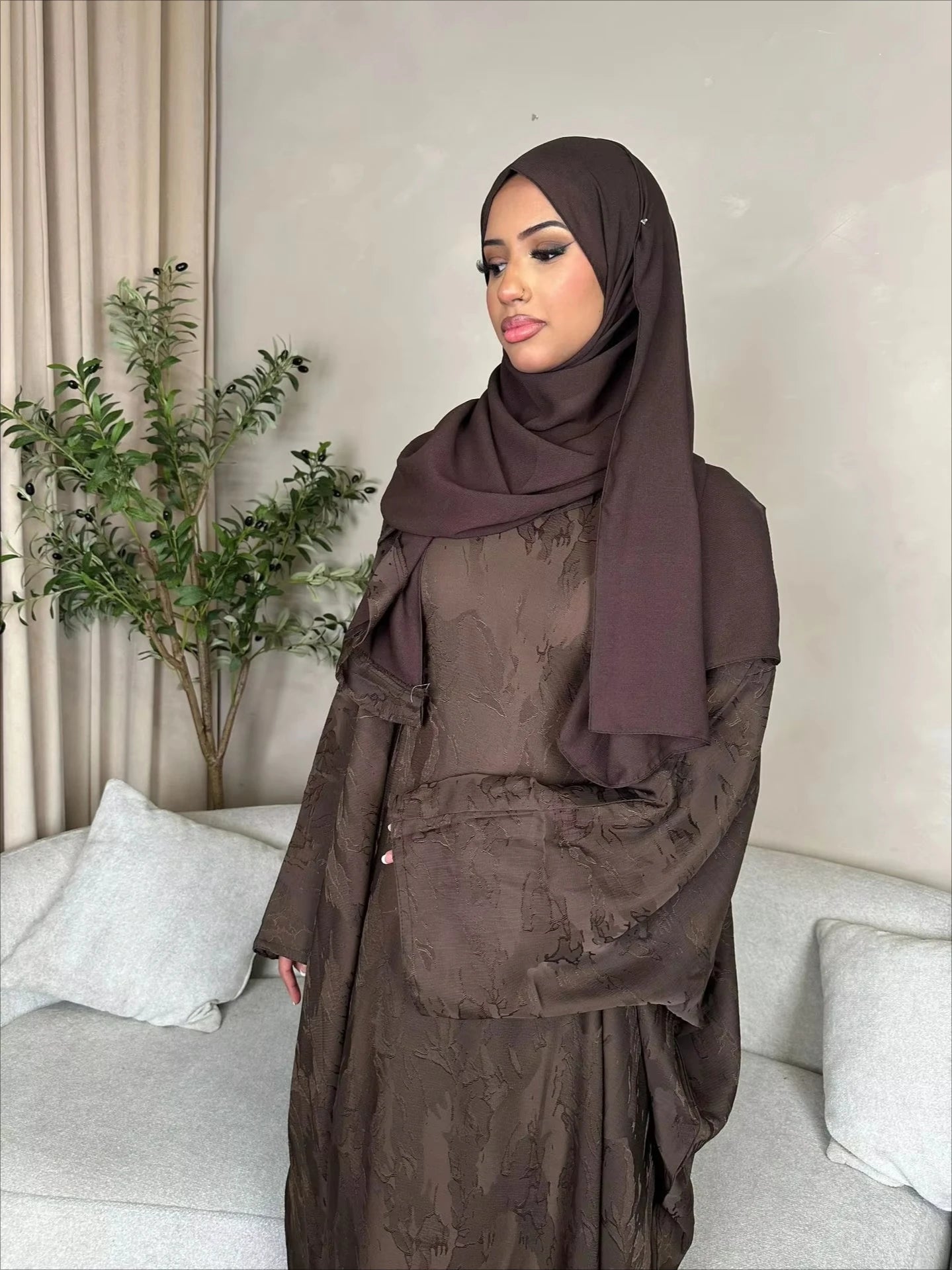 Muslim Dress Women Eid Abaya Turkish Kaftan - Lena & Miles Exquisite Boutique LLC.