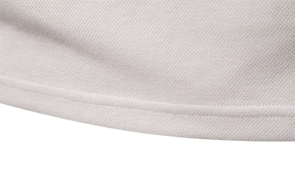 AIOPESON Embroidery Polo Shirt for Men Fashion Neck Turn Down Collar Mens Casual Social Polo Shirts Luxury Golf Shirt - Lena & Miles Exquisite Boutique LLC.